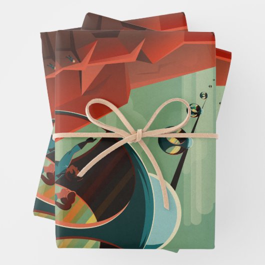 Mars Olympus Mons Höchstes Vulkansolarsystem Geschenkpapier Set (Beispiel)