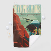Mars Olympus Mons Höchstes Vulkansolarsystem Golfhandtuch (Insitu)