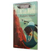 Mars Olympus Mons Höchstes Vulkansolarsystem Klemmbrett (Links)