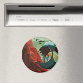 Mars Olympus Mons Höchstes Vulkansolarsystem Magnet (In Situ (Geschirrspüler))