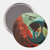 Mars Olympus Mons Höchstes Vulkansolarsystem Magnet (Vorderseite/Rückseite)