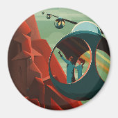 Mars Olympus Mons Höchstes Vulkansolarsystem Magnet (Vorne)