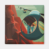 Mars Olympus Mons Höchstes Vulkansolarsystem Magnet (Vorne)