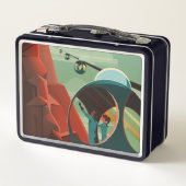 Mars Olympus Mons Höchstes Vulkansolarsystem Metall Brotdose (Rückseite)