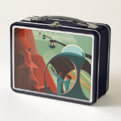 Mars Olympus Mons Höchstes Vulkansolarsystem Metall Brotdose (Vorderseite)