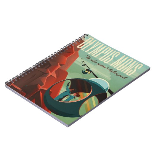 Mars Olympus Mons Höchstes Vulkansolarsystem Notizblock (Linke Seite)