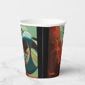 Mars Olympus Mons Höchstes Vulkansolarsystem Pappbecher (Rechts)