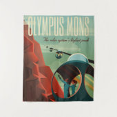 Mars Olympus Mons Höchstes Vulkansolarsystem Wandteppich (Vorderseite)