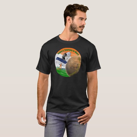 MARS-ORBITER-AUFTRAG: ISRO T-Shirt (Vorne ganz)