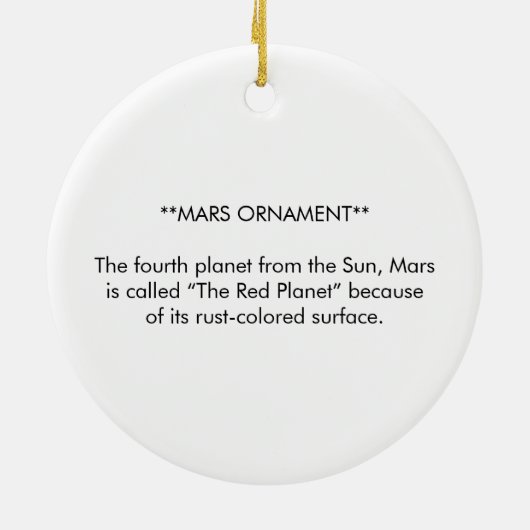 MARS ORNAMENT (Hinten)