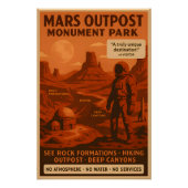 Mars Outpost Monument Park - Poster (Vorderseite)