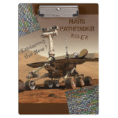 Mars Pathfinder Rover Clipboard Klemmbrett (Vorderseite)