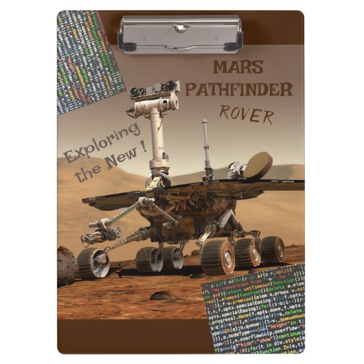 Mars Pathfinder Rover Clipboard Klemmbrett (Vorderseite)
