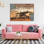 Mars Pathfinder Rover Stretched Canvas Print Leinwanddruck (Insitu (Wohnzimmer))