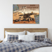 Mars Pathfinder Rover Stretched Canvas Print Leinwanddruck (Insitu (Schlafzimmer))