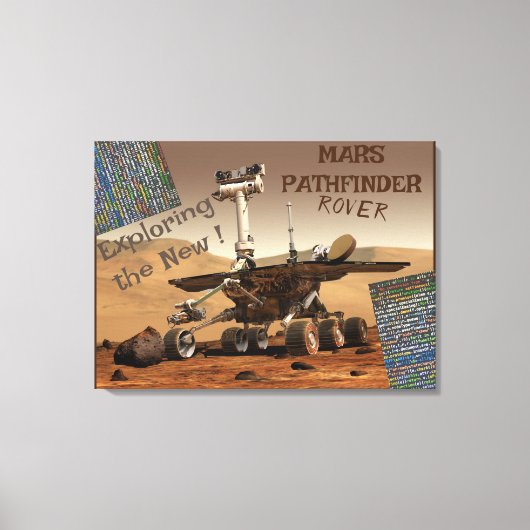 Mars Pathfinder Rover Stretched Canvas Print Leinwanddruck (Vorderseite)