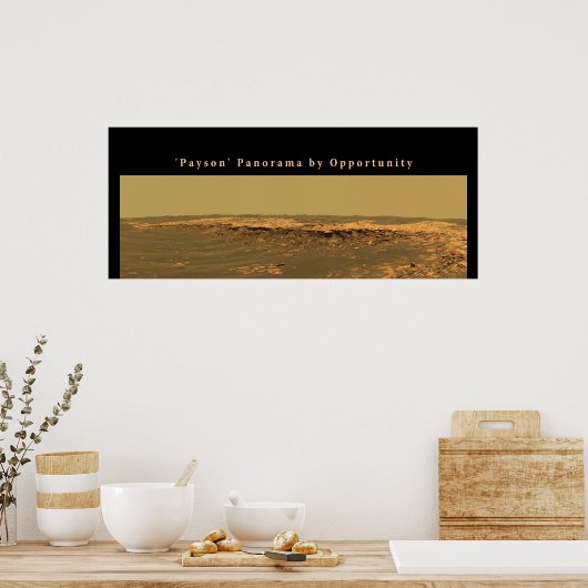 Mars "Payson" Panorama von Opportunity Poster (Küche)