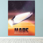 Mars-Plakat Leinwanddruck (Insitu (Holzboden))