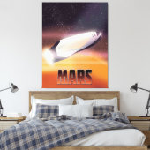 Mars-Plakat Leinwanddruck (Insitu (Schlafzimmer))