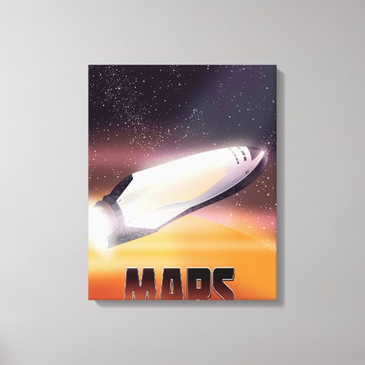 Mars-Plakat Leinwanddruck (Vorderseite)