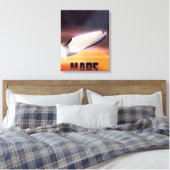 Mars-Plakat Leinwanddruck (Insitu (Schlafzimmer))