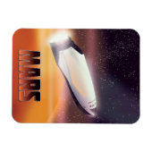 Mars-Plakat Magnet (Horizontal)