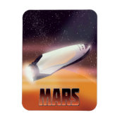 Mars-Plakat Magnet (Vertikal)