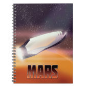 Mars-Plakat Notizblock (Vorderseite)