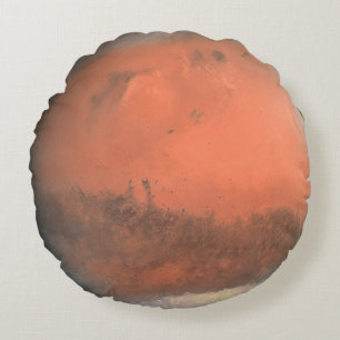 Mars Planet Foto Weltraumsolarsystem Krieg Rot Rundes Kissen