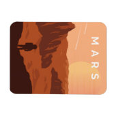 Mars Planet Magnet (Horizontal)