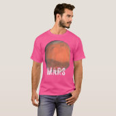Mars Planet Solar System Space Astronomie T-Shirt (Vorne ganz)