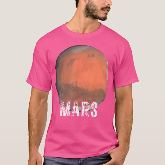 Mars Planet Solar System Space Astronomie T-Shirt (Vorderseite)