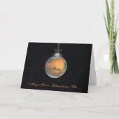 Mars Planet Weihnachtskarte Feiertagskarte (Vorderseite)