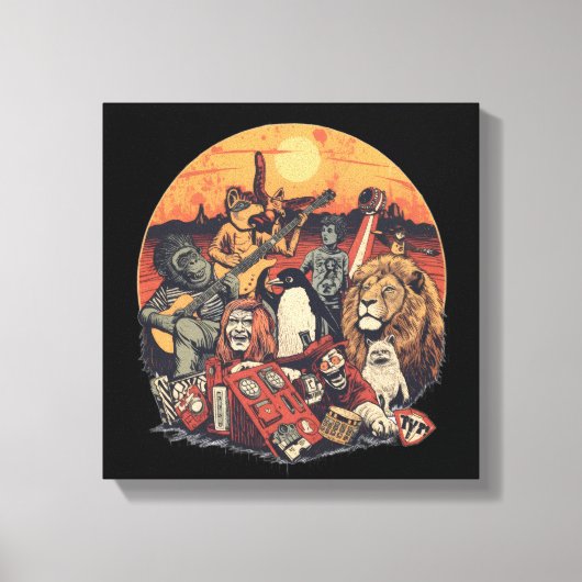 Mars Pop Party Animals – Fun Music & Space Culture Leinwanddruck (Vorderseite)