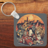 Mars Pop Party Animals – Fun Music & Space Culture Schlüsselanhänger (Vorderseite)