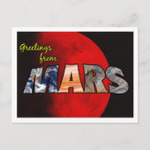 MARS POSTCARD POSTKARTE (Vorderseite)