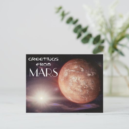 Mars Postkarte (Stehend Vorderseite)