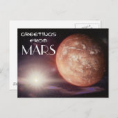 Mars Postkarte (Vorne/Hinten)
