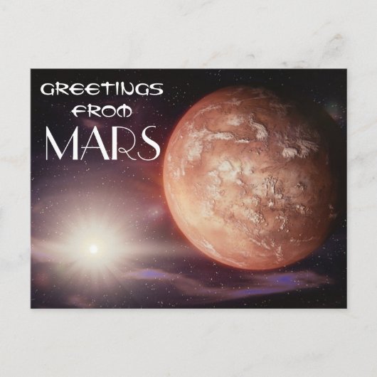 Mars Postkarte (Vorderseite)