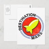 Mars Postkarte (Vorne/Hinten)