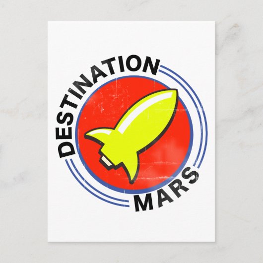 Mars Postkarte (Vorderseite)