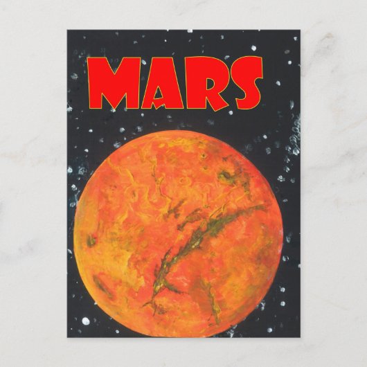Mars Postkarte (Vorderseite)