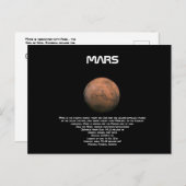 Mars Postkarte (Vorne/Hinten)
