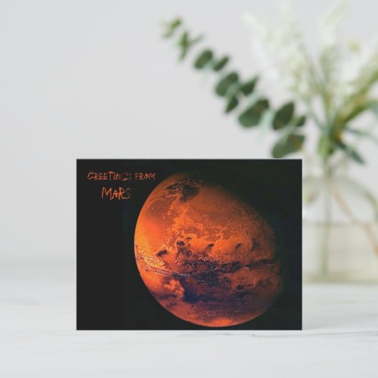 Mars Postkarte (Stehend Vorderseite)