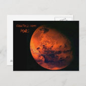 Mars Postkarte (Vorne/Hinten)