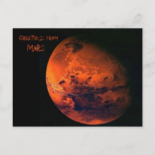 Mars Postkarte