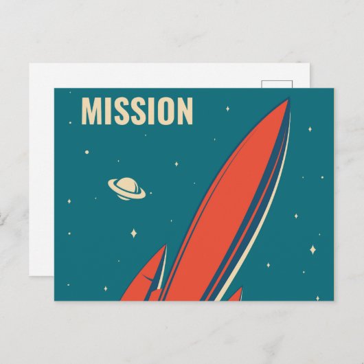 Mars Postkarte (Vorne/Hinten)