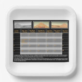Mars Pyramide Pappteller (Vorderseite)
