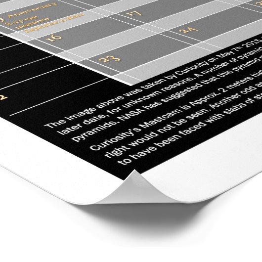 Mars Pyramide Poster (Ecke)