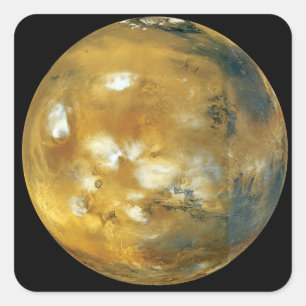 Mars Quadratischer Aufkleber